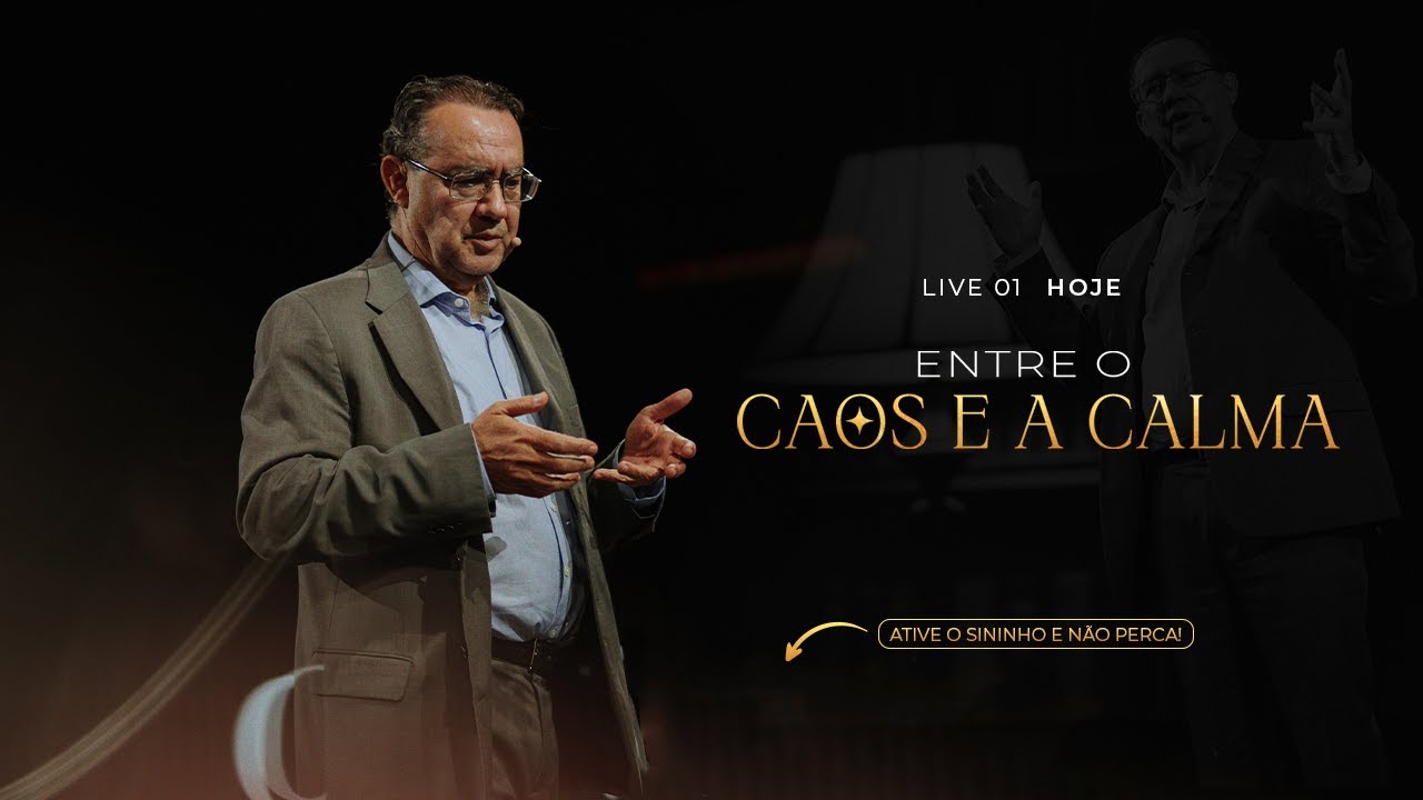 LIVE 01 ✨ Entre o Caos e a Calma – Augusto Cury revela o antídoto da era moderna ✨ | Augusto Cury
