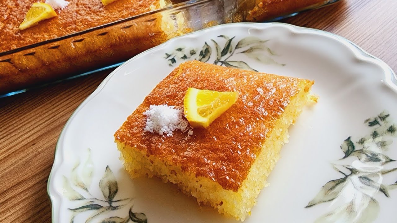 Revani Turkish Recipes 🇹🇷Prăjitură cu griş, însiropată. 