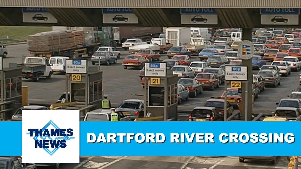 Building the Dartford-Thurrock River Crossing | Thames News Archive Footage