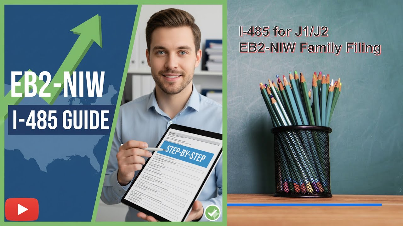 Complete I-485 Guide for EB2-NIW Applicants + J1/J2 + Derivative Spouse & Children (Easy Tutorial)