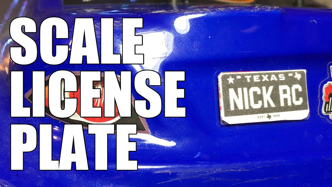 How to Make a Scale RC License Plate/Tag - With Any Text You Want!