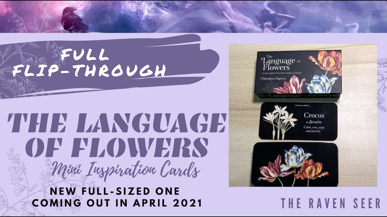 THE LANGUAGE OF FLOWERS Inspiration / Oracle Cards - Full flip-through! 🌻🌹🌸🌼🌺 Pretty and insightful!