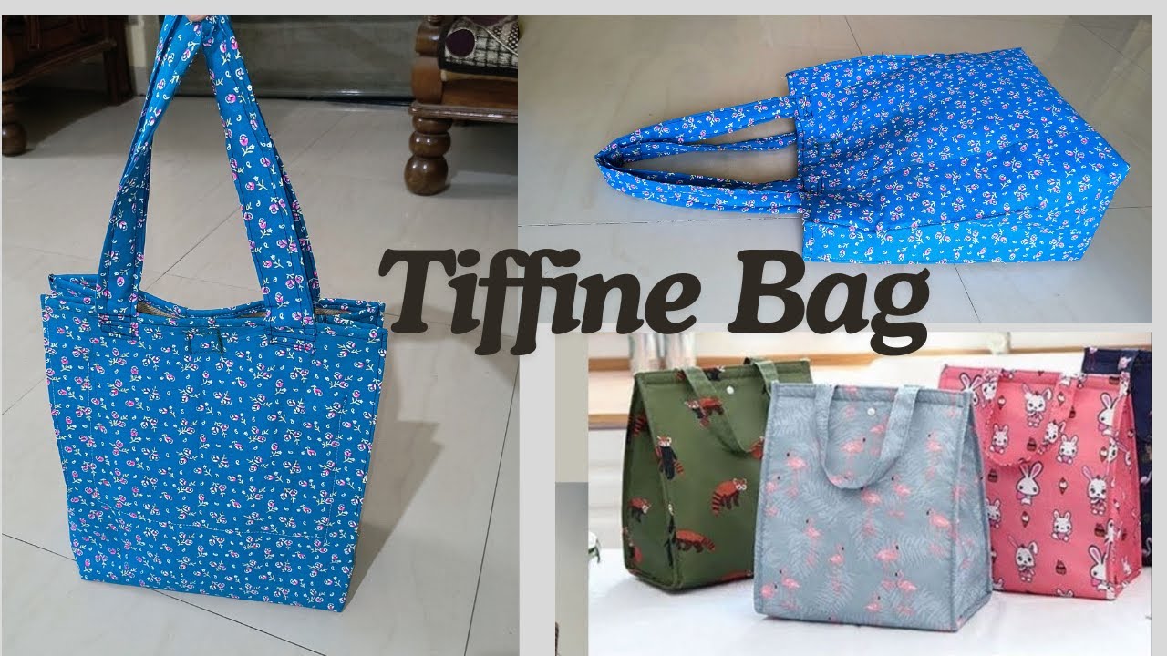 DIY shoulder bag or tiffine bag | Lunch Bag | Easy bag cutting and stitching