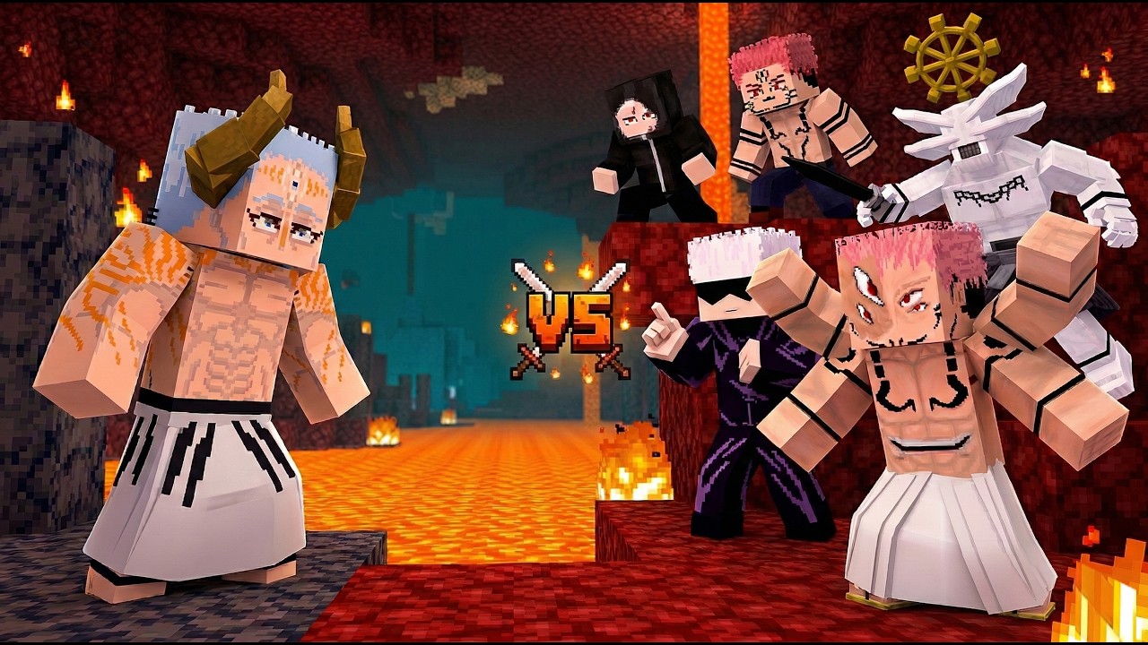 Dabura Karaba vs Calamity Grade Sorcerers 🔥 | Minecraft JJK Battle