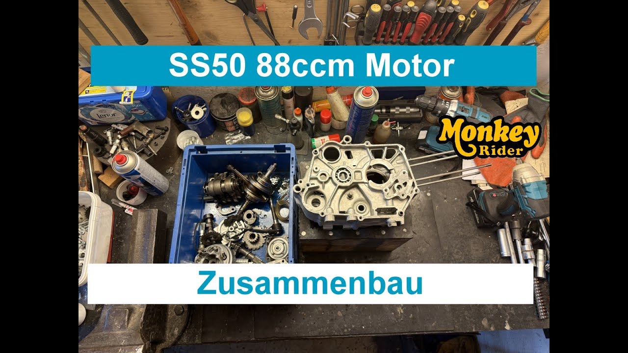Zusammenbau des 88ccm SS50 Tuning Motor