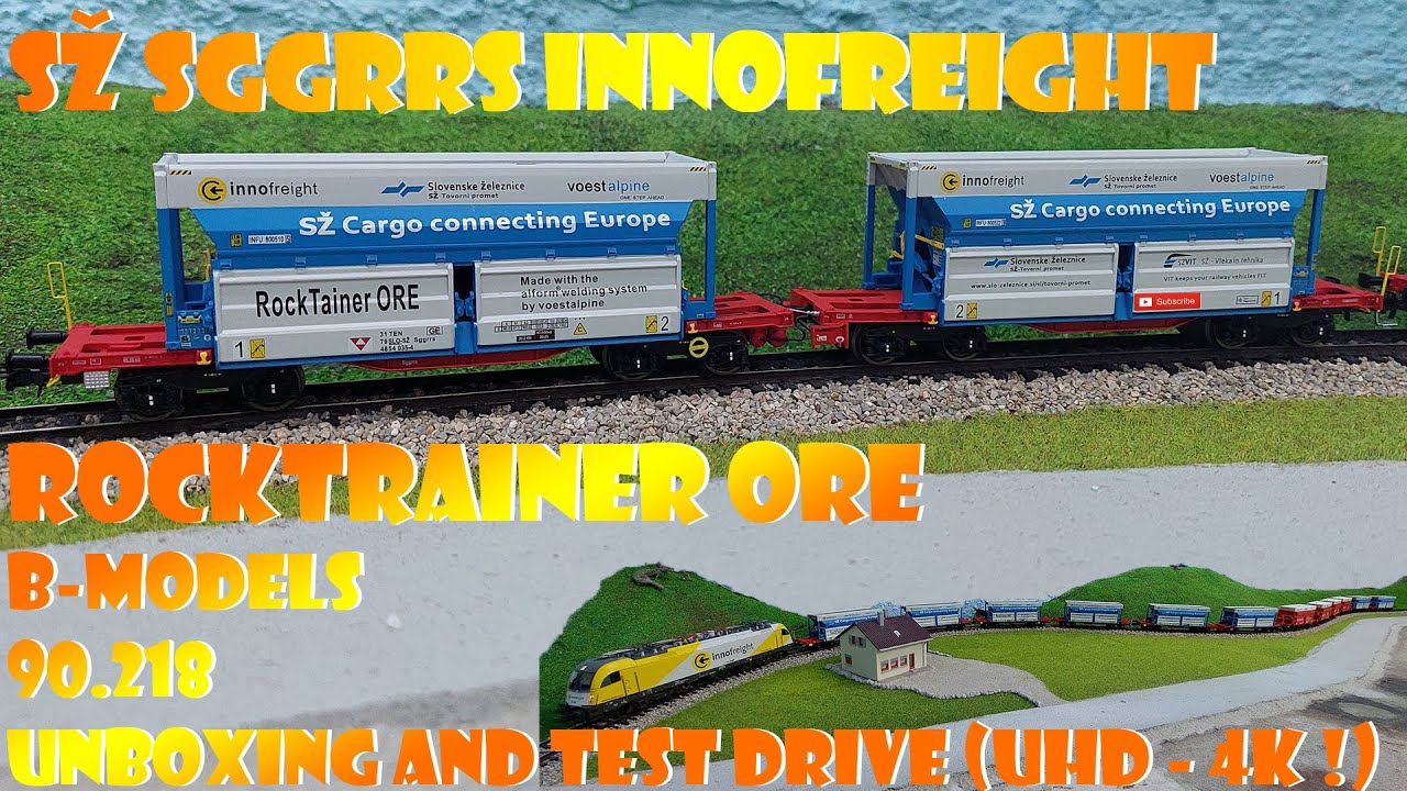 SŽ Sggrrs INNOFREIGHT ROCKTRAINER ORE B-models 90.218 UNBOXING AND TEST DRIVE (UHD - 4K !)