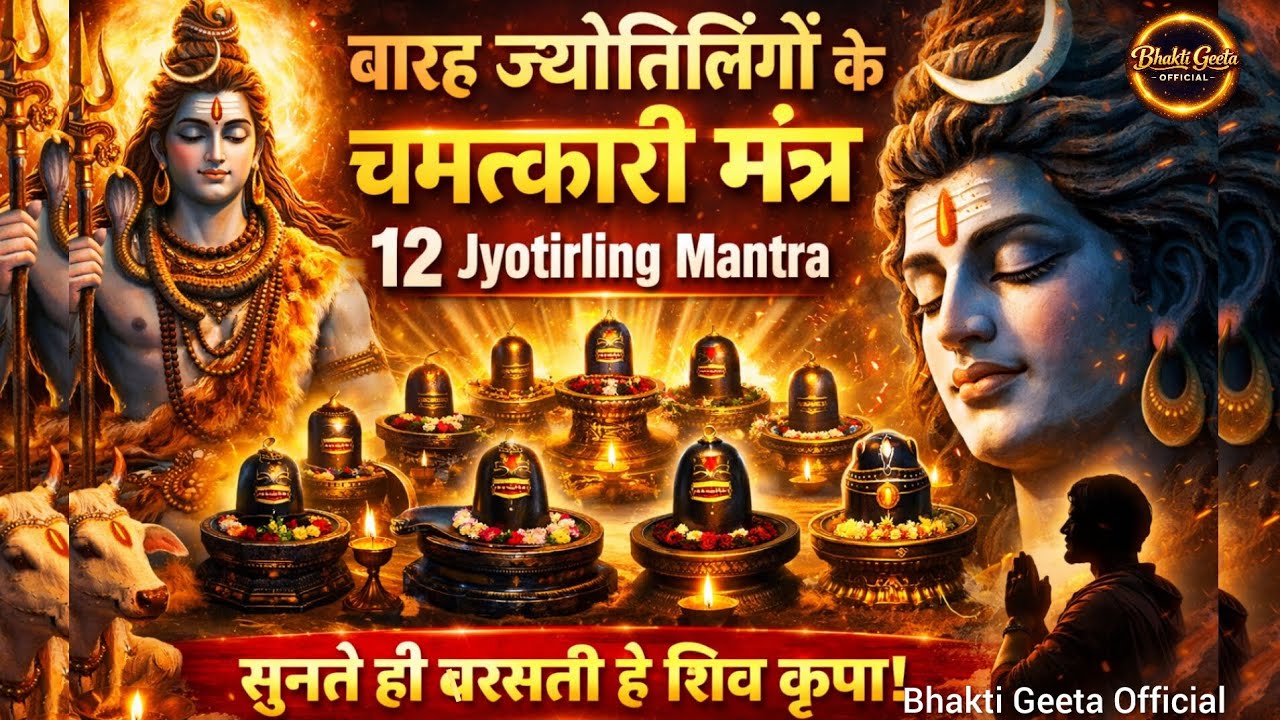 बारह ज्योतिर्लिंगों के चमत्कारी मंत्र | 12 Jyotirling Mantra | शिव जी की कृपा पाने का दिव्य मंत्र