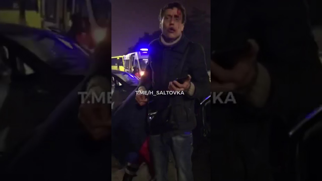 Бухой водила Ауди устроивший ДТП на журавлевском мосту / drunk Audi driver