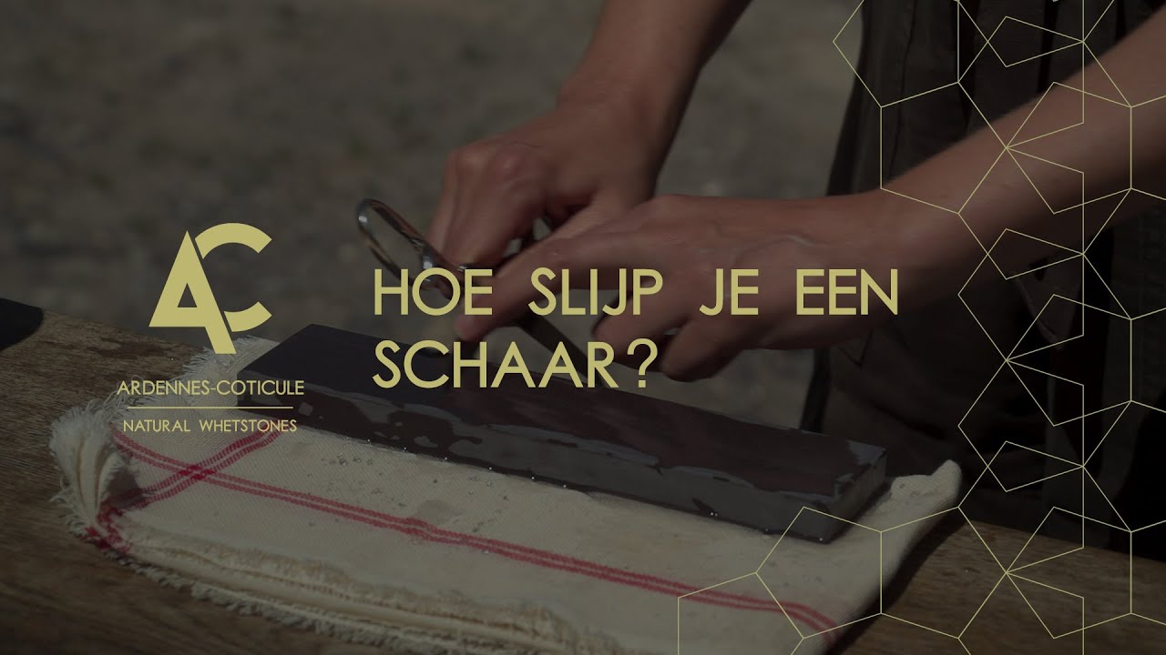 Hoe slijp je een schaar? - Ardennes-Coticule