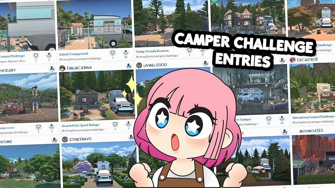 Touring your AMAZING Builds from The Sims 4 Gallery - Simsphony Camper Challenge