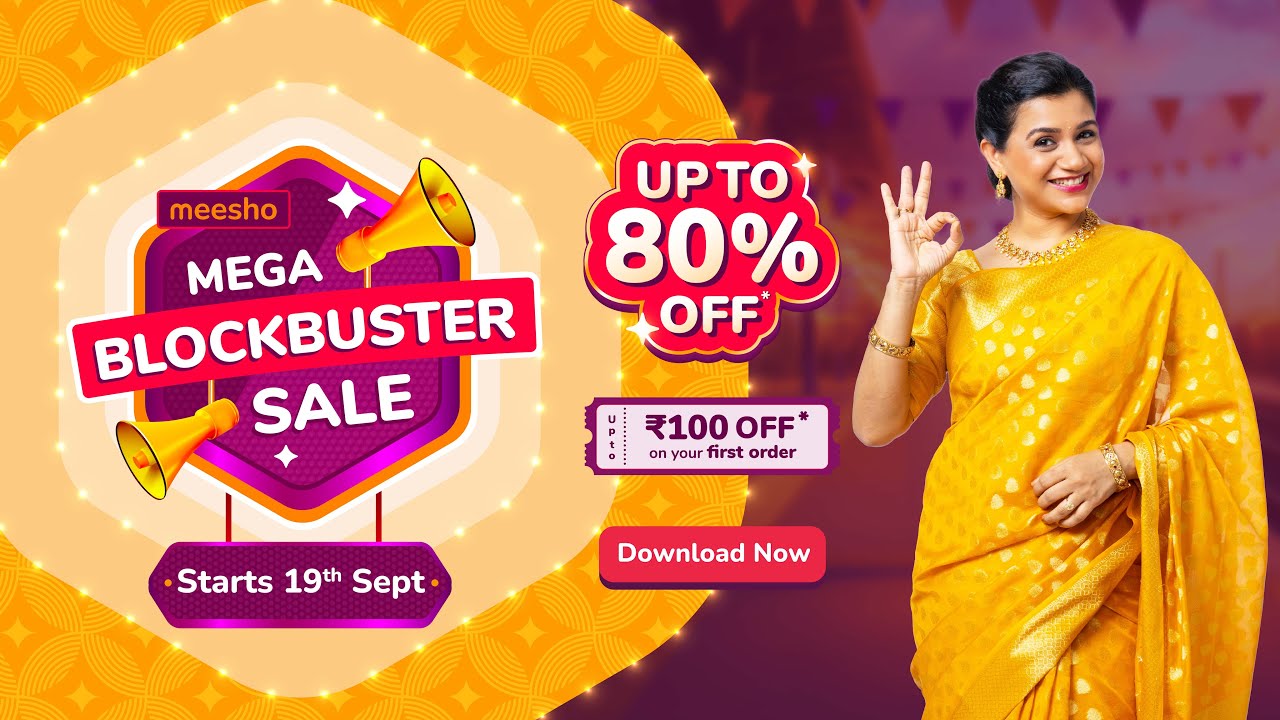 Meesho Mega Blockbuster Sale | Starts 19th September