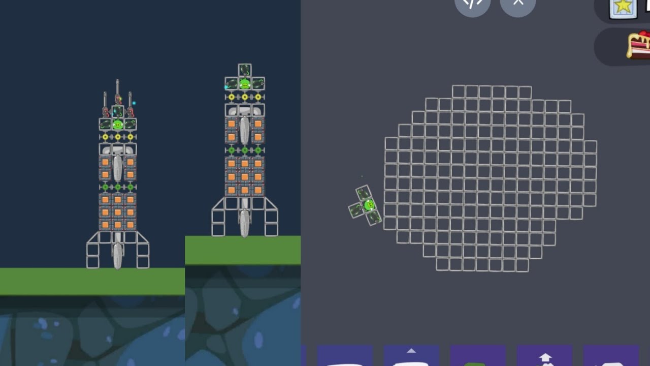 Bad piggies: rocket landed on the moon and exploded it!