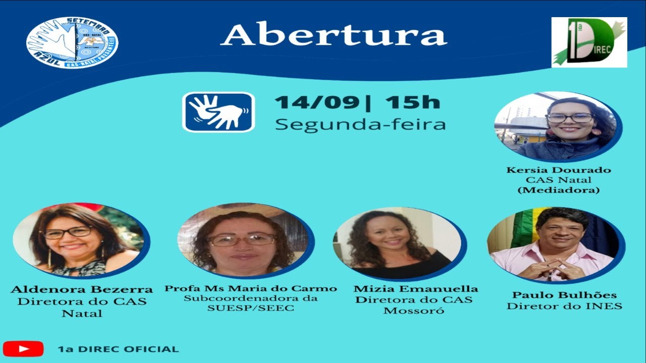 Setembro Azul CAS Natal: Presente! 1º DIA