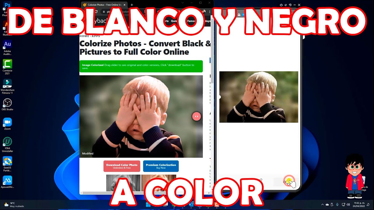 Coloriza tus fotos en Blanco y Negro - 2 opciones rápidas y fáciles