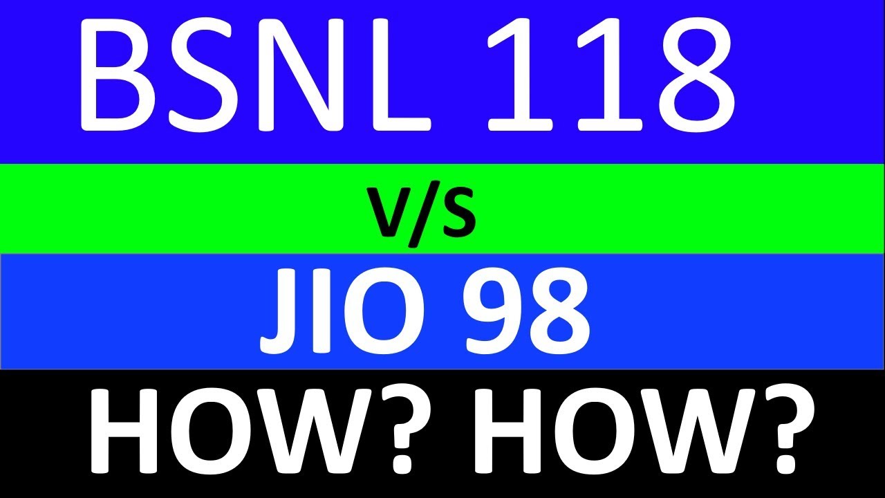 BSNL New Prepaid Plan Rs.118 v/s Jio 98 plan || Is it?