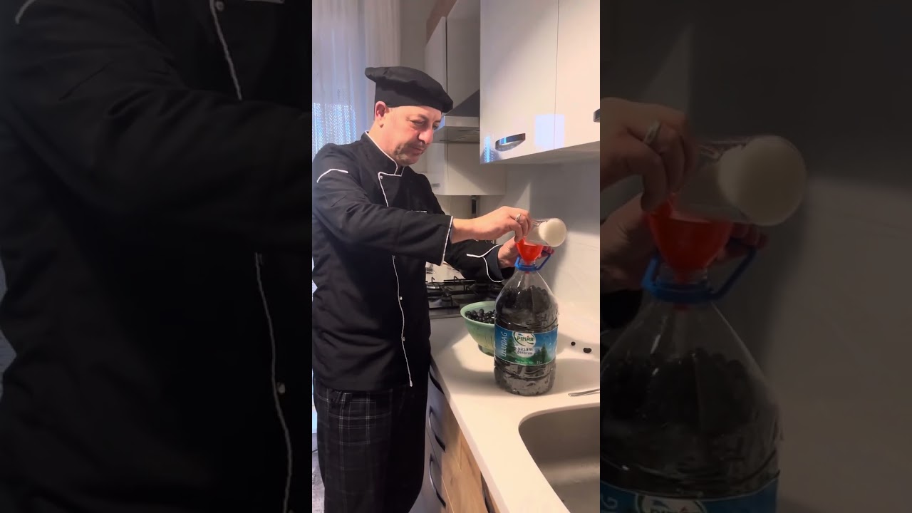 Evde siyah zeytin yapımı