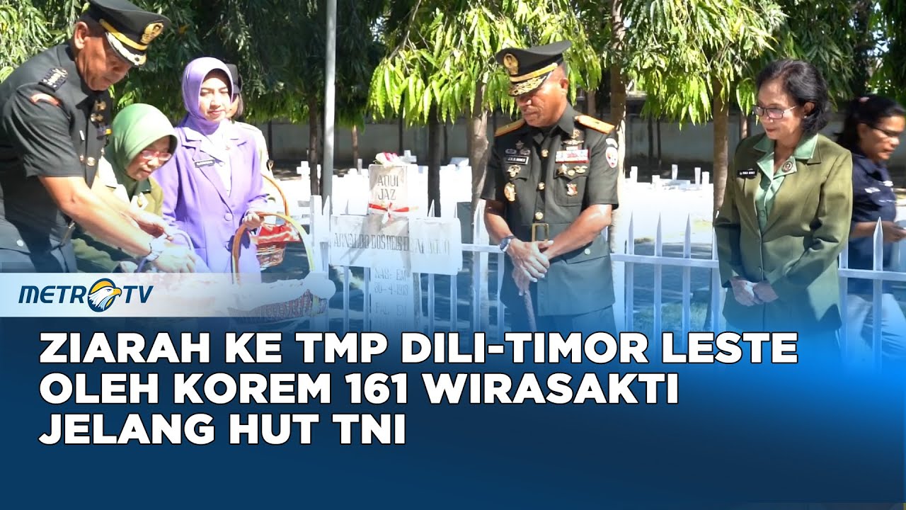 Korem 161 Wirasakti Ziarah ke TMP Dili, Timor Leste, Jelang HUT TNI
