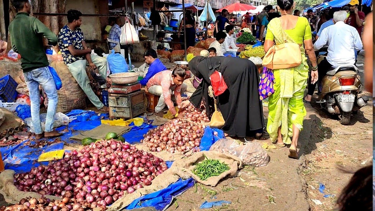 भिवंडी की सब्ज़ी मार्केट | Bhiwandi Sabzi Market | Vegetables Market Bhiwandi |vlog ask | Teen Batti