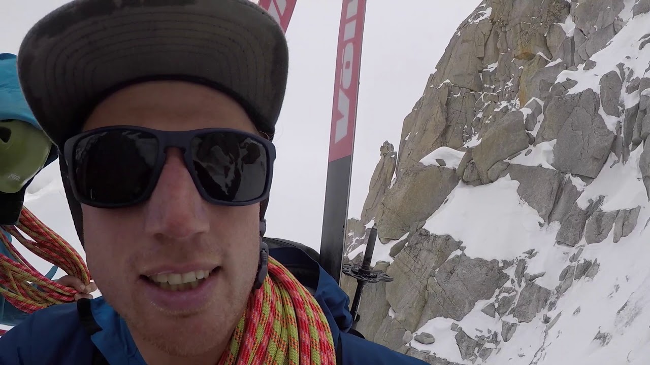 Skiing the North Face of the Tour ronde