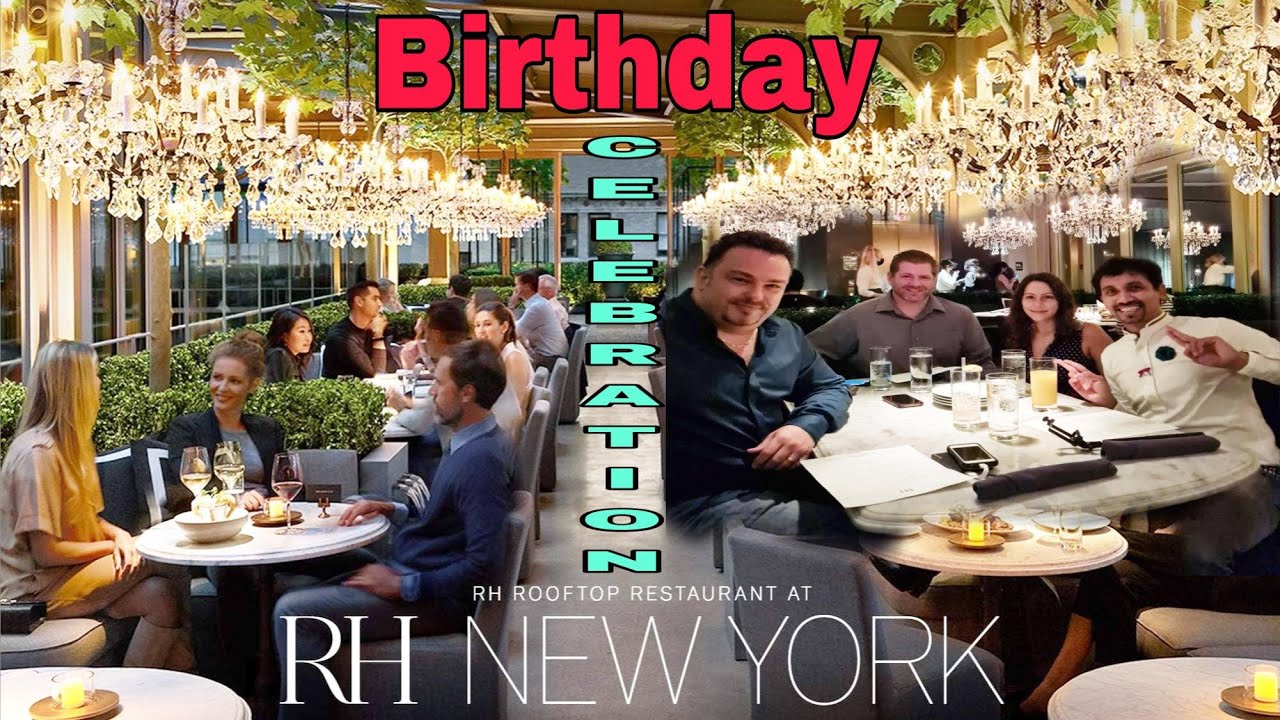 RH Rooftop Restaurant in Manhattan (West Village)Best Rooftop Restaurant in NYC[4K]