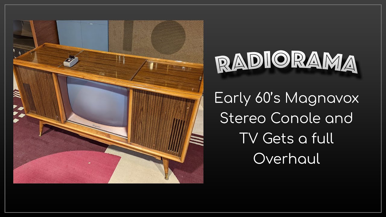 Complete restoration of a early 60's Magnavox Stereo console with 23