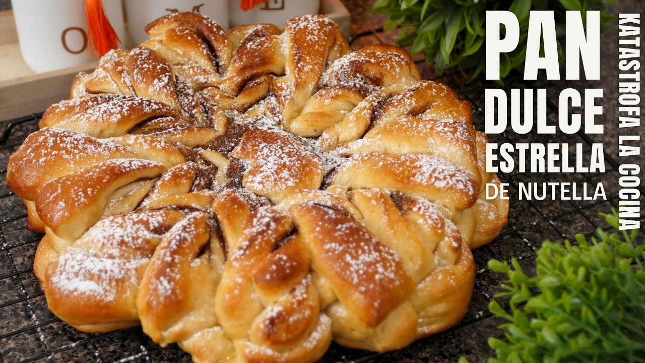 Pan dulce estrella de nutella