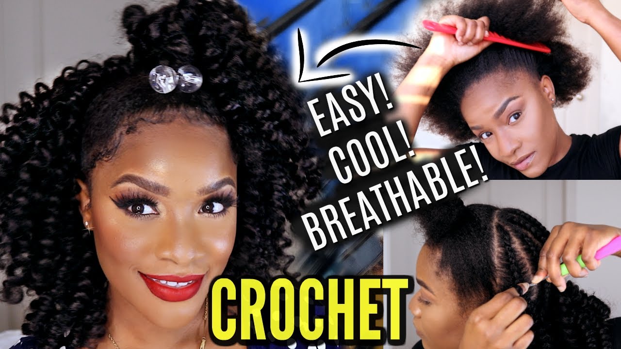 Very Easy & Affordable: Crochet Braid Half Up Half Down | Perfect Hairstyle for Summer!