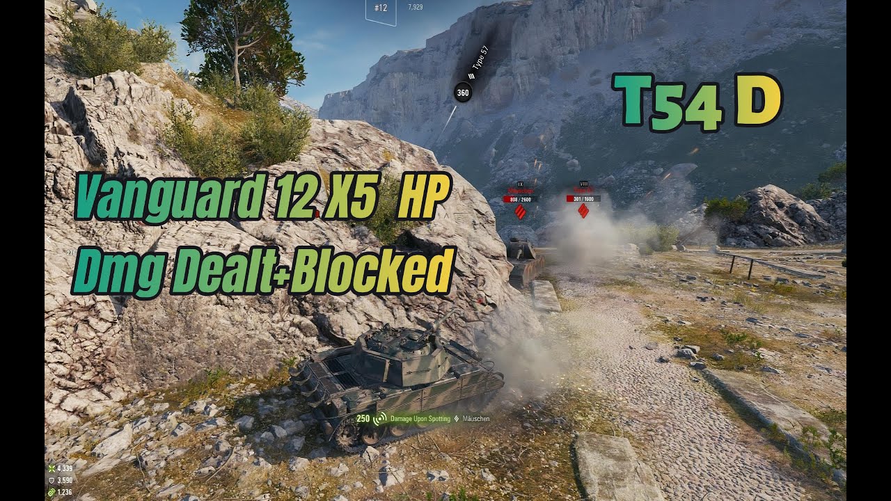 10.630 damage +blocked in the T54D || World of Tanks || Black Rock campaign