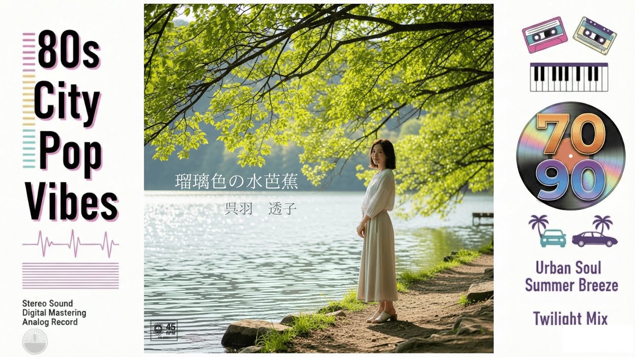 80s vibes City Pop / AOR / 自作詩×AI作曲】 呉羽透子 「瑠璃色の水芭蕉」