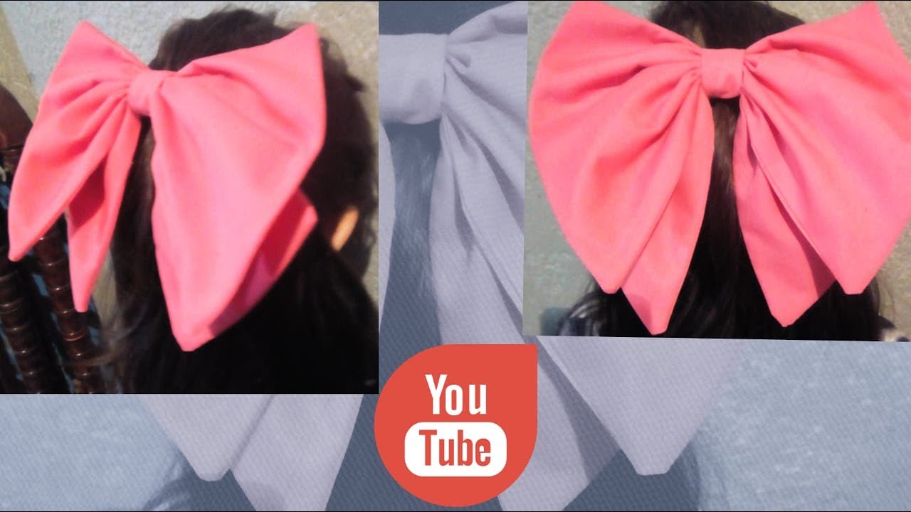 como hacer un moño de tela