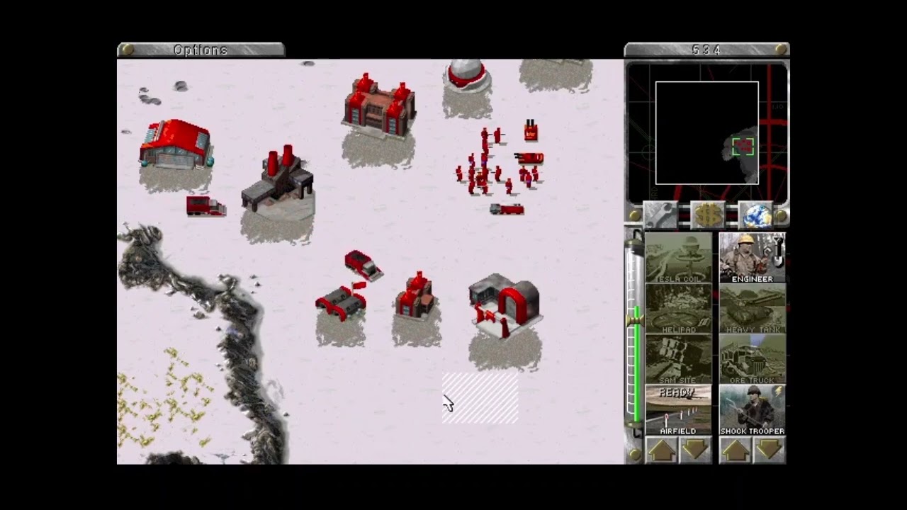 Command and Conquer: Red Alert - Skirmish - North by Northwest - Soviets, 7 Teams, Hard