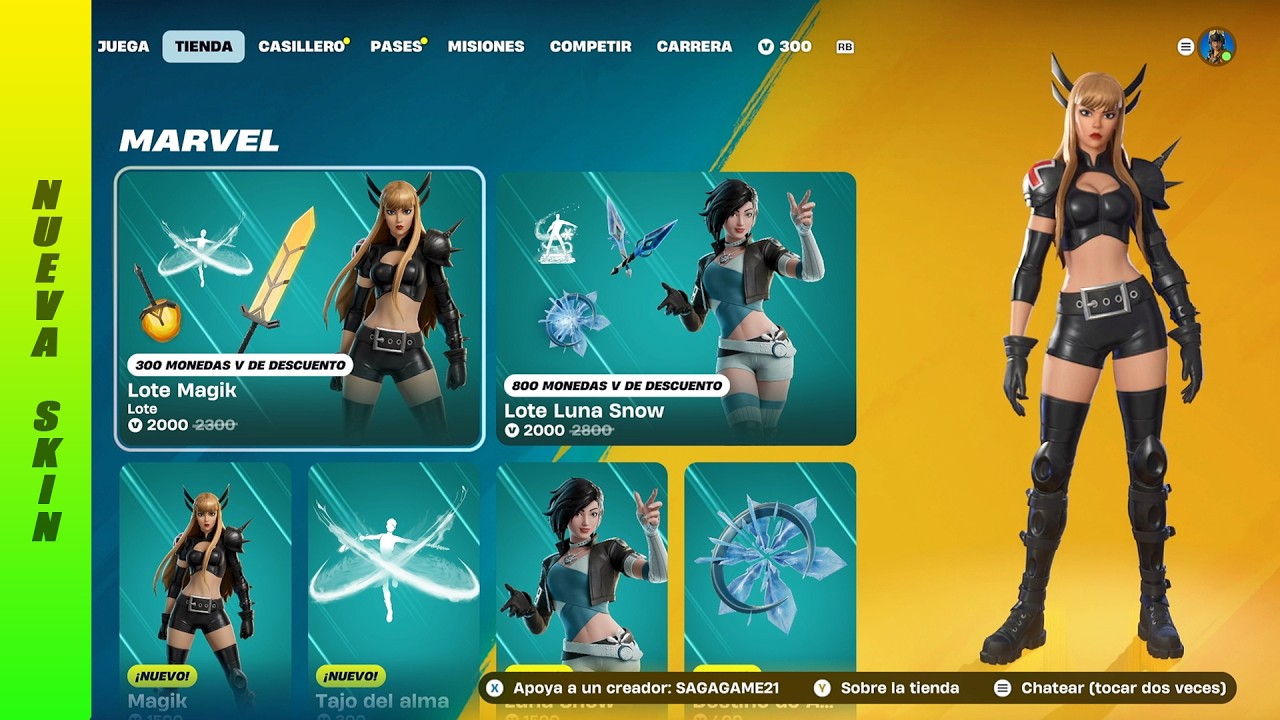 NUEVAS SKINS *MAGIK y LUNA SNOW* | NUEVA TIENDA de FORTNITE: 15 de FEBRERO 2026  🛒