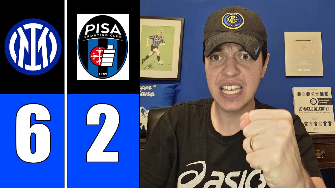 Mi DISPIACE, ma BASTA con SOMMER! PIO TITOLARE SEMPRE! CALCIOMERCATO?! NUOVO ESTERNO? INTER PISA 6-2