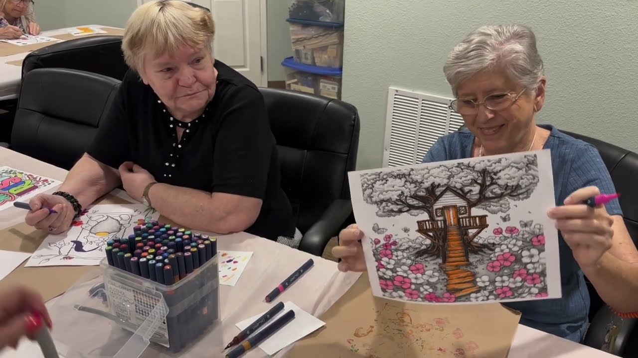 Coloring Therapy & Creative Moments | Chateau Madeleine, Melbourne FL