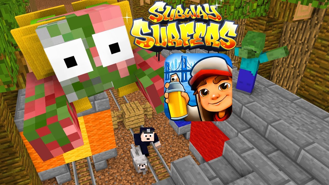 MOBS : SUBWAY SURFERS - Minecraft Animations
