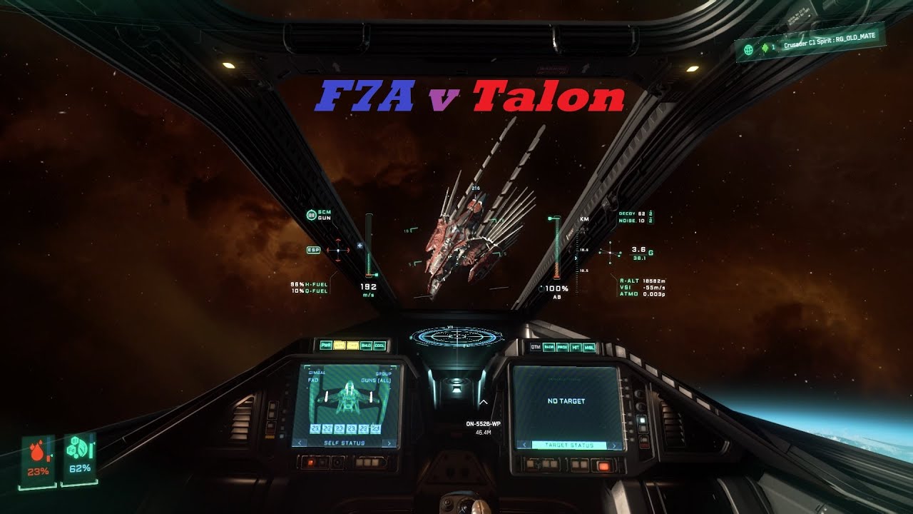 F7A MK2 v Talon. Star Citizen PVP