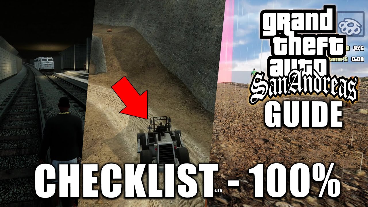 GTA SAN ANDREAS Remastered : 100% Liste des objectifs et choses à faire ! Checklist