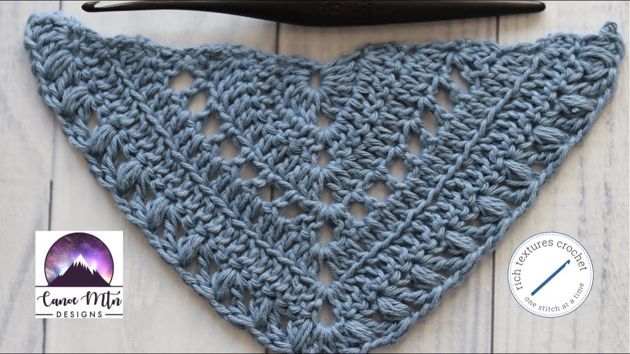 How to crochet the Mixed Stitch found in the Stolen Nights Shawl