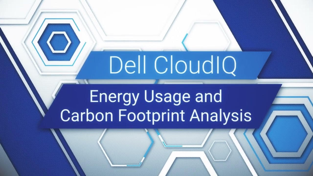 CloudIQ Energy Usage and Carbon Footprint Analysis Demonstration