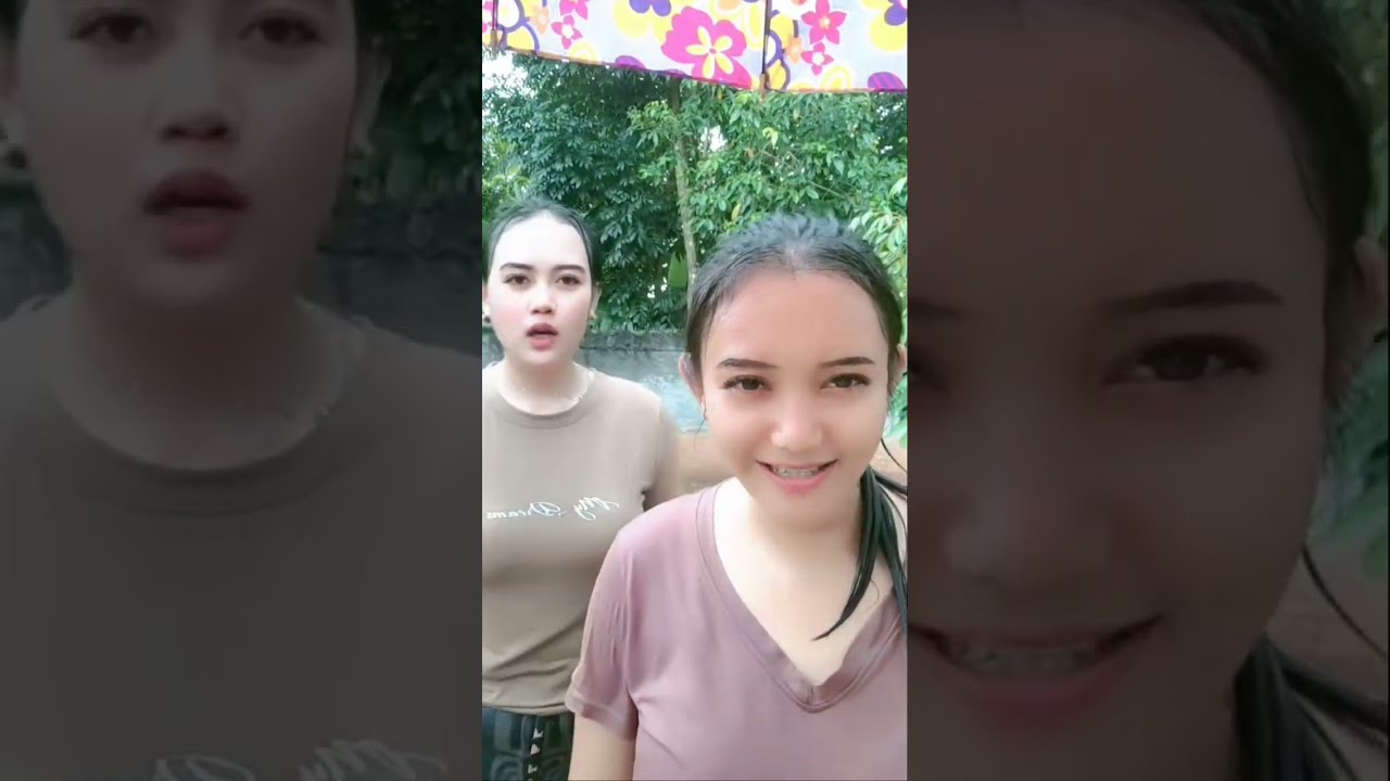 Viral T T besar 🍑🍑 guling2 di lumpur || sweet girl mud #australia #livestream 