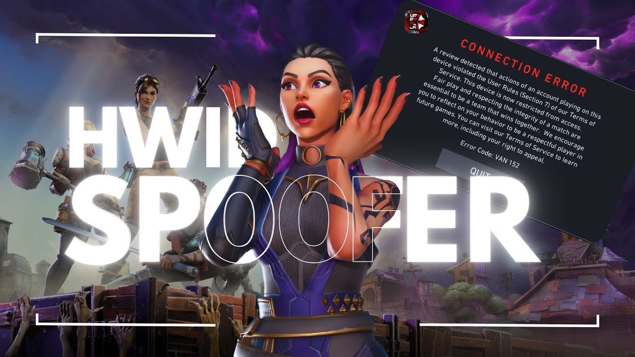 TUTORIAL SPOOFER GRATIS? COMO REMOVER BANIMENTO HWID VAN 152 VAL 5 VALORANT E LOL E DE QUALQUER JOGO