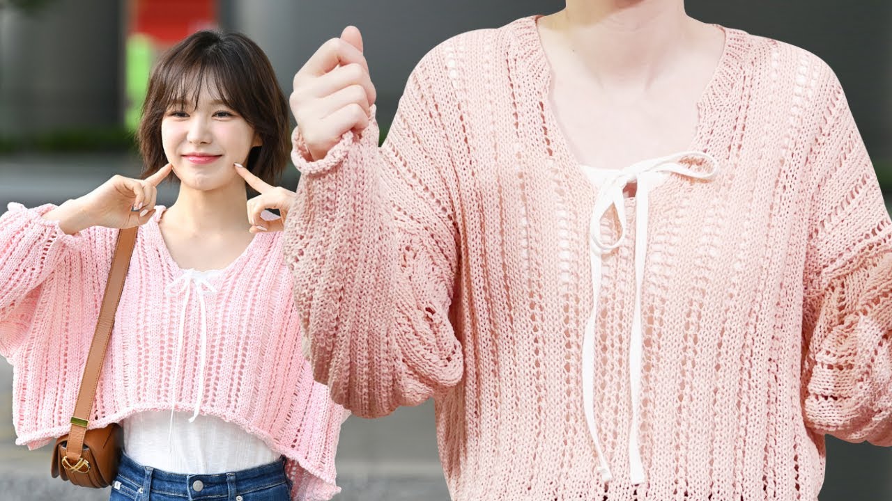웬디🧚‍♀️가 입은 니트 뜨개로 똑같이 만들어보기