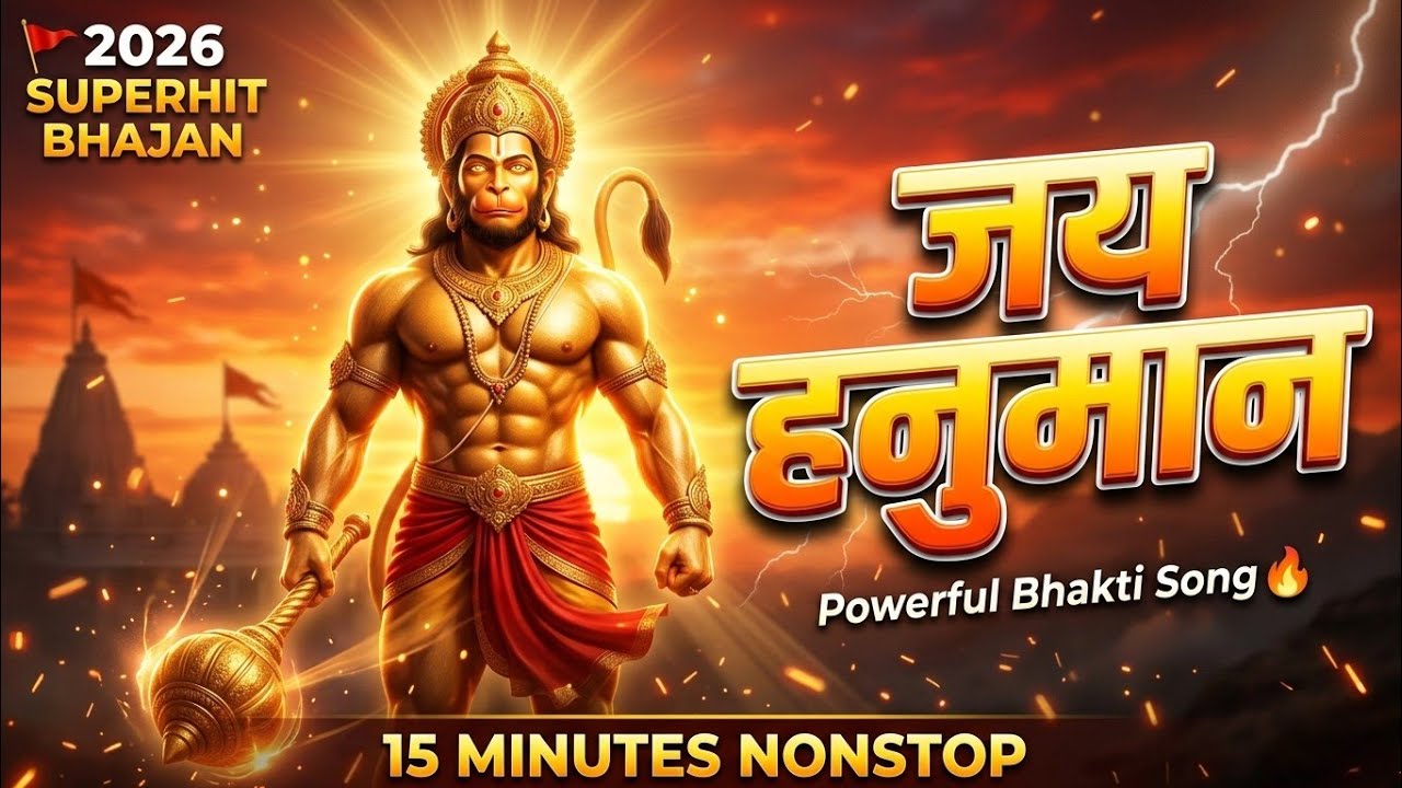 हनुमान जी के सुपरहिट भजन 2026 🔥 | 15 मिनट नॉनस्टॉप जय बजरंगी भक्ति गीत