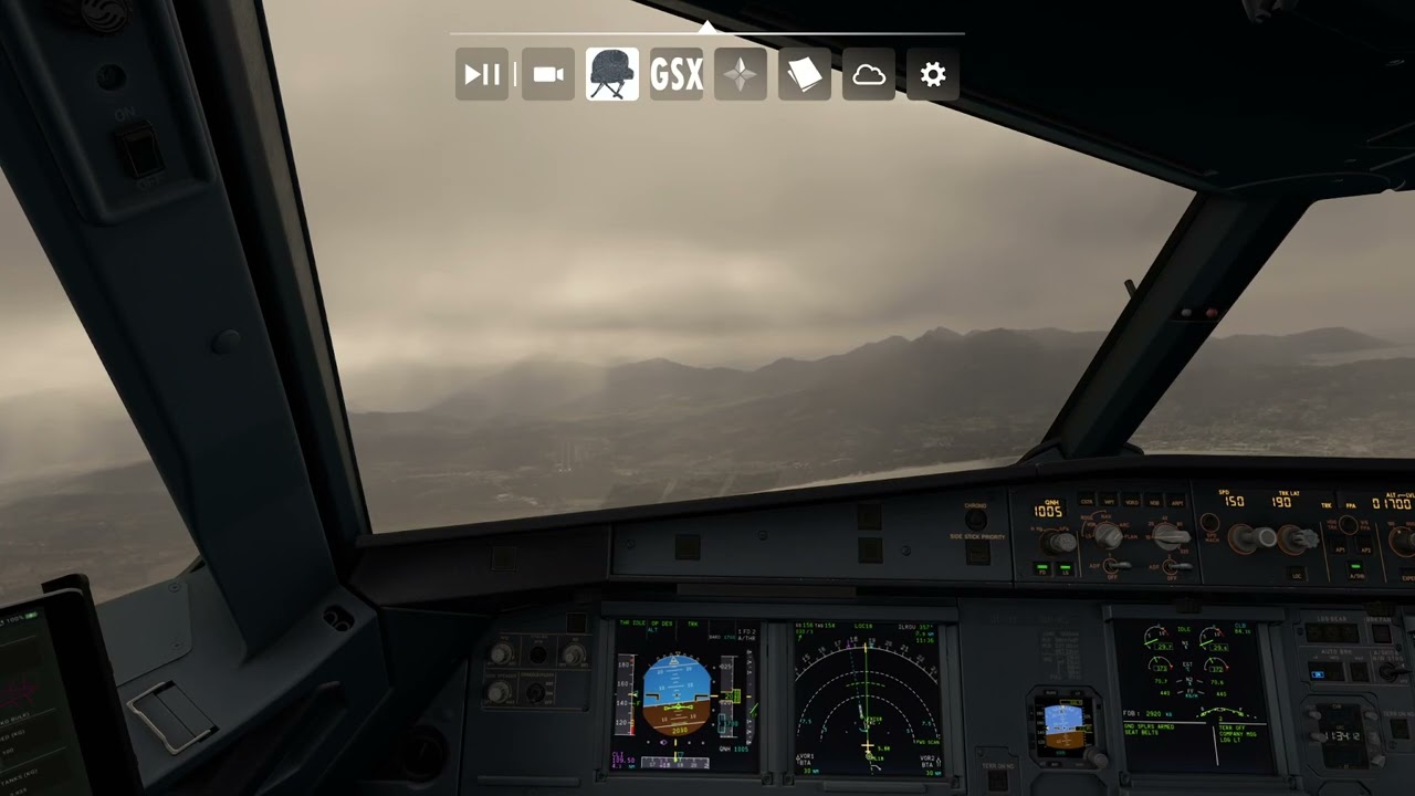 LFKC (CALVI') LOC Rwy 18 approach and circling Rwy 36