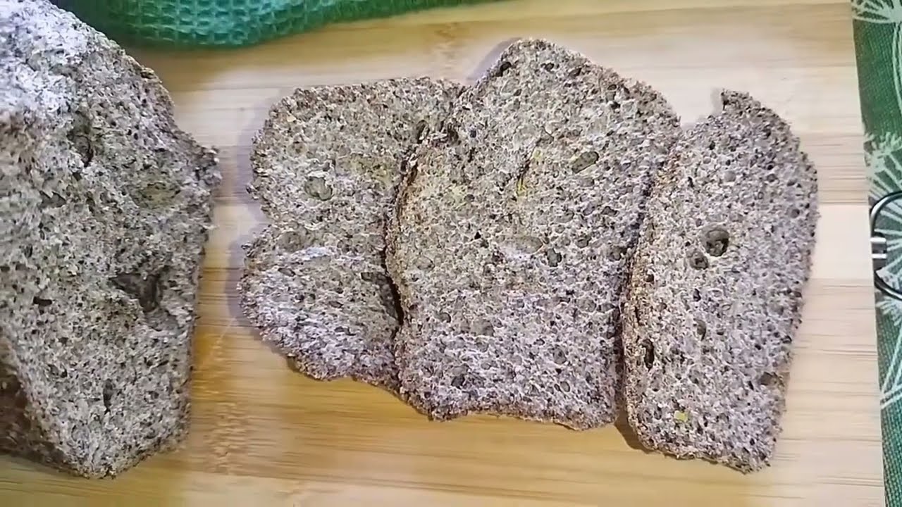 PANE PROTEICO AI SEMI DI LINO 2 ingredienti no farina no lievito