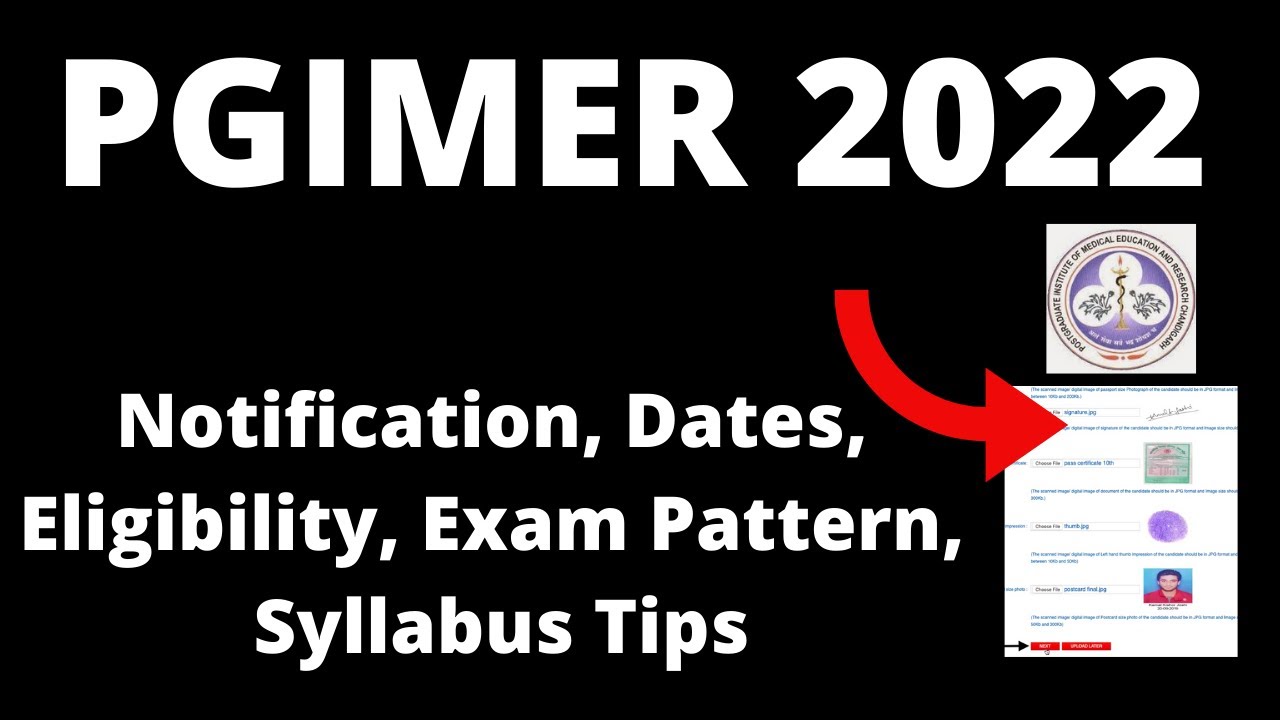 PGIMER 2022 : Application Form ,Exam Pattern, Eligibility Criteria, Exam  Syllabus,Preparation Tips