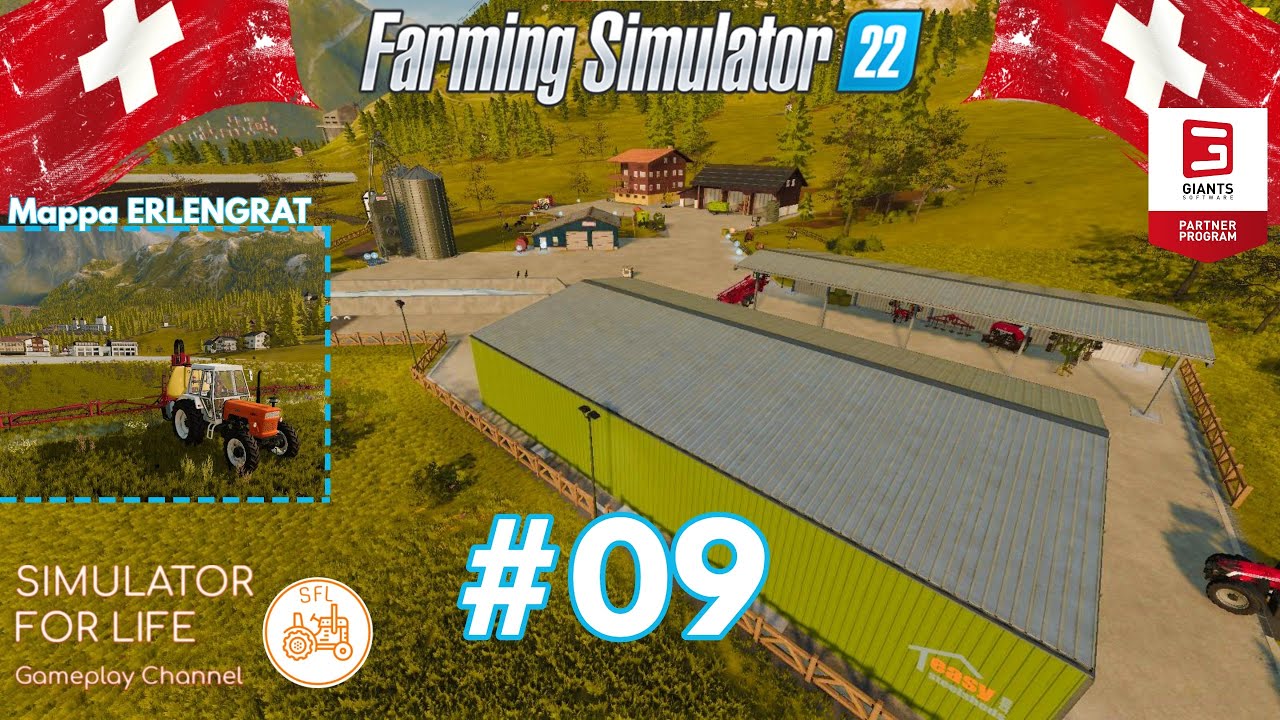 #09 RISTRUTTURO LA FARM e IRRORAZIONE CAMPO 21 - ERLENGRAT - FARMING SIMULATOR 22 ITA 1080p