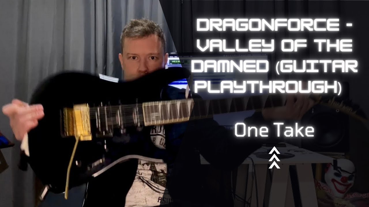 DragonForce - Valley Of The Damned (guitar playthrough) - One take