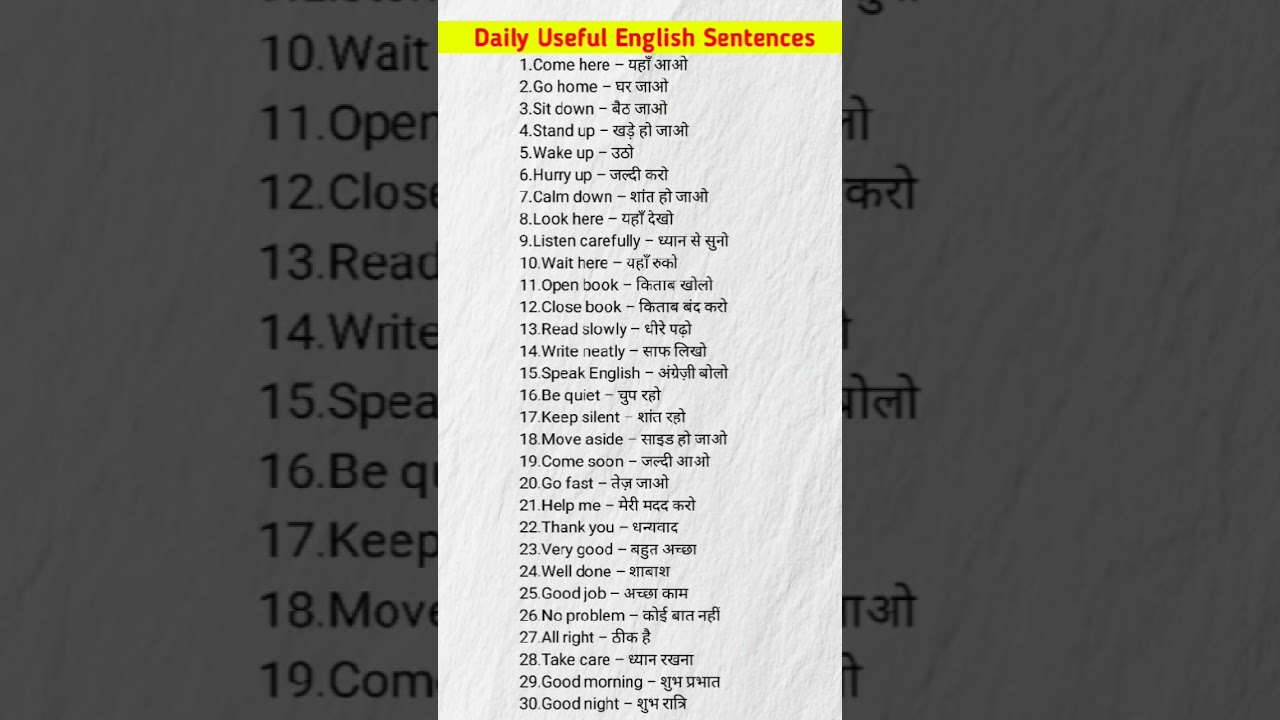 English Sentence Practice| Basic English Sentence| 