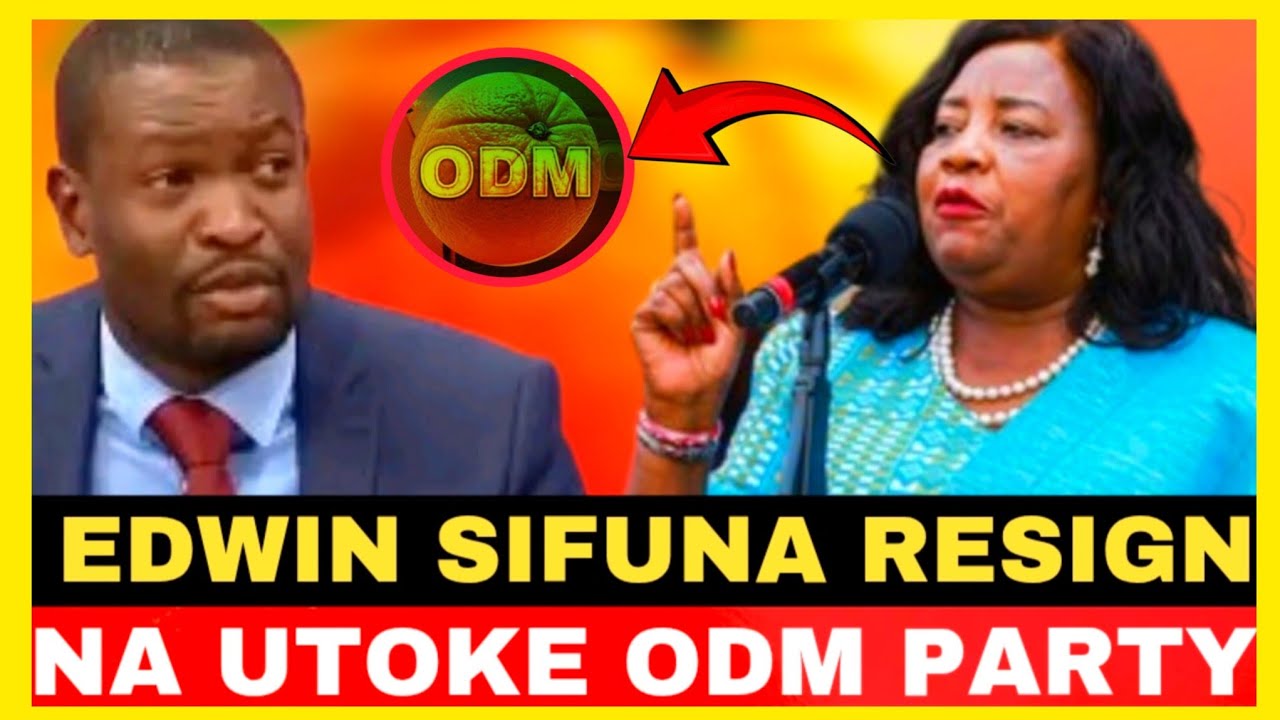 EDWIN SIFUNA RESIGN FROM ODM PARTY!!IDA ODINGA EXPOSED BETRAYING EDWIN SIFUNA 